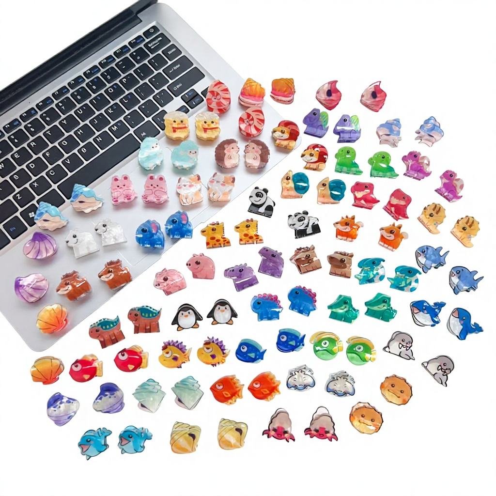 Super Cute Q-Style Acrylic Animal Hair Clip for Women